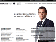 Tablet Screenshot of fortunylegal.com